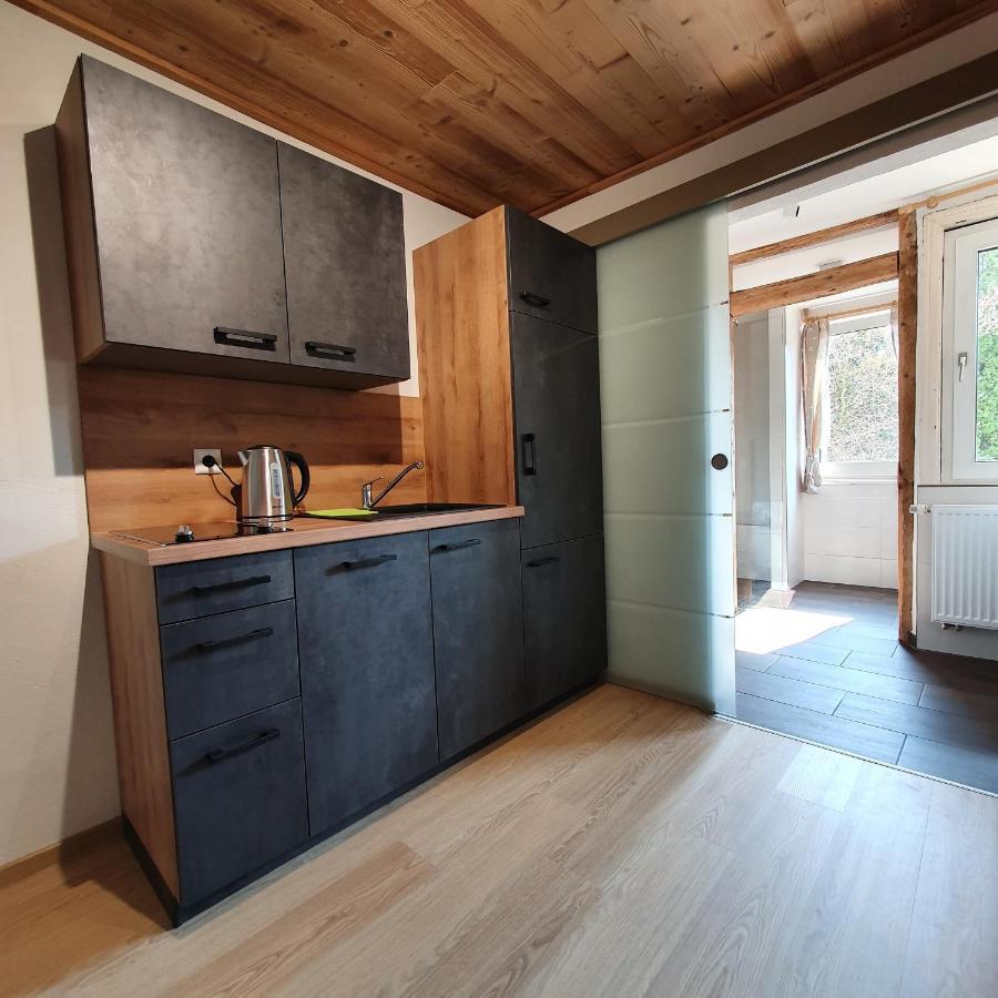 Alte Backstube - Ferienwohnung Huettenstube Und Ferienzimmer Auszeit Erkenbrechtsweiler Exteriér fotografie