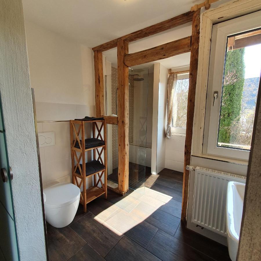 Alte Backstube - Ferienwohnung Huettenstube Und Ferienzimmer Auszeit Erkenbrechtsweiler Exteriér fotografie